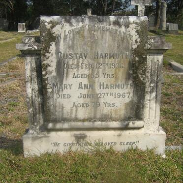HARMUTH Gustav -1936 &amp; Mary Ann -1967