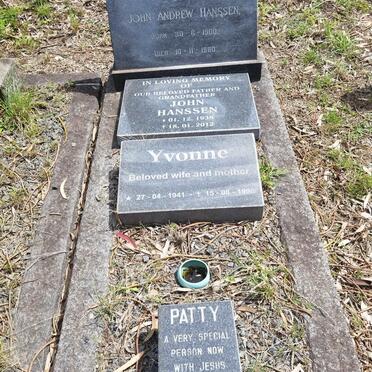 HANSSEN John Andrew 1900-1960:: HANSSEN John 1938-2012 & Yvonne 1941-1999 :: HANSSEN Patty 1940-1995 _1