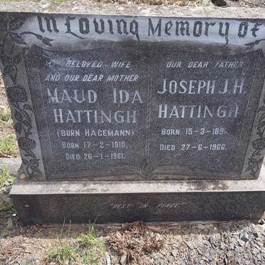 HATTING Joseph J.H. 1896-1966 & Maud Ida HAGEMANN 1910-1961
