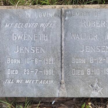 JENSON Robert Walter 1917-1986 & Gweneth 1921-1961