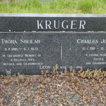 KRUGER Charles Johannes 1912-1996 &amp; Thora Sheilah 1916-1979 :: KRUGER Leon 1938-1996