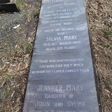 KIRKLAND John Porteous 1897-1961 & Sylvia Mary -1964 :: KIRKLAND Jennifer Mary 1935-1975