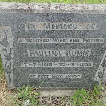 KUMM Paulina 1919-1958