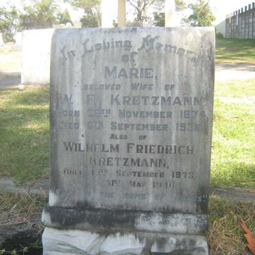 KRETZMANN Wilhelm Friedrich 1873-1940 &amp; Marie 1874-1935
