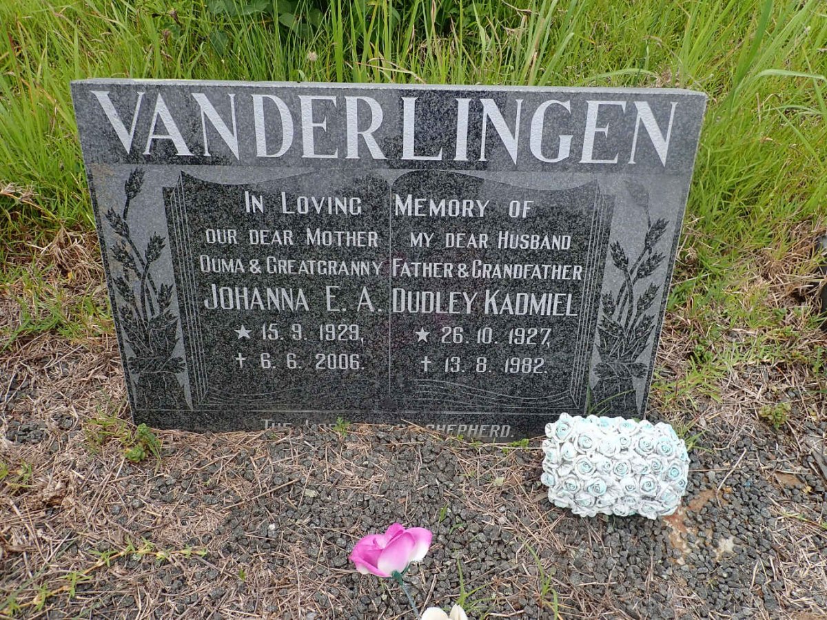 LINGEN Dudley Kadmiel, van der 1927-1982 &amp; Johanna E.A. 1929-2006