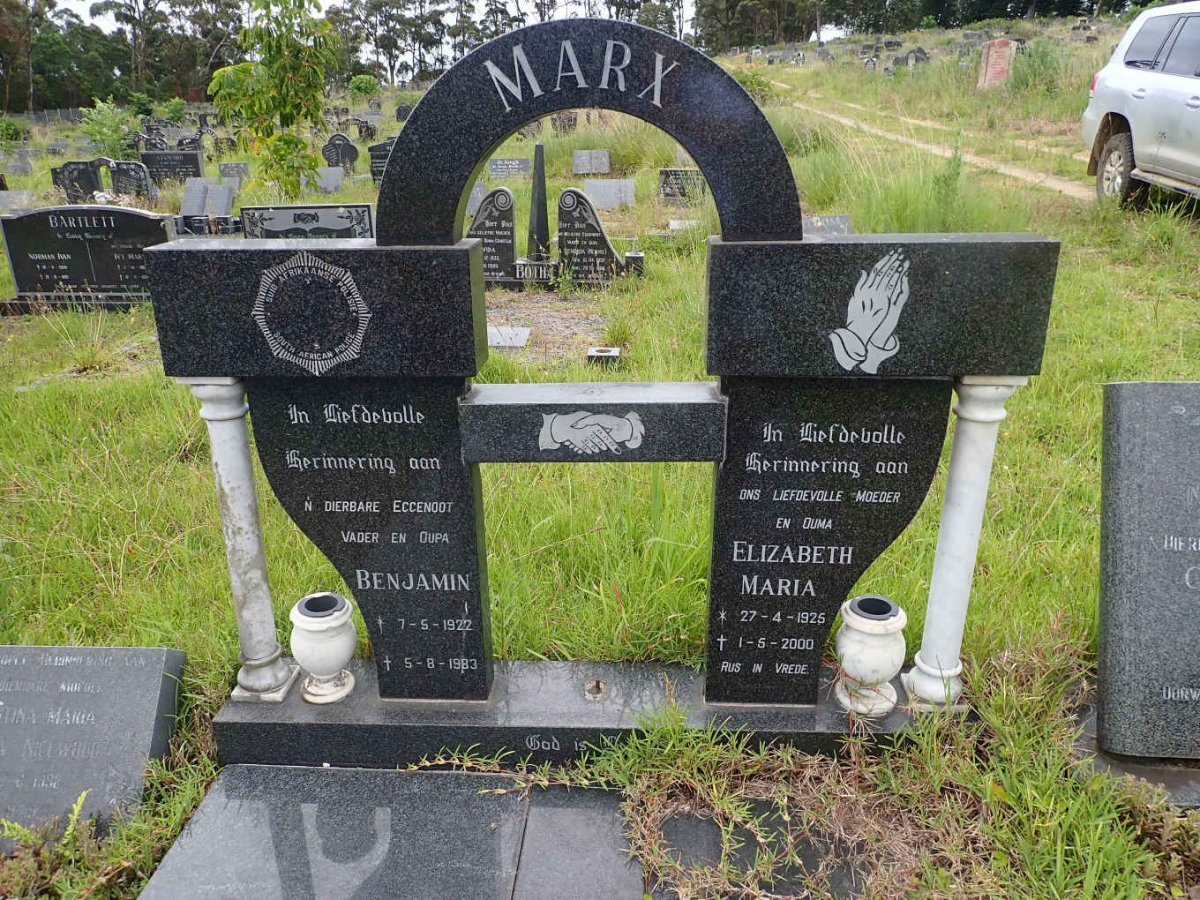 MARX Benjamin 1922-1983 &amp; Elizabeth Maria 1925-2000