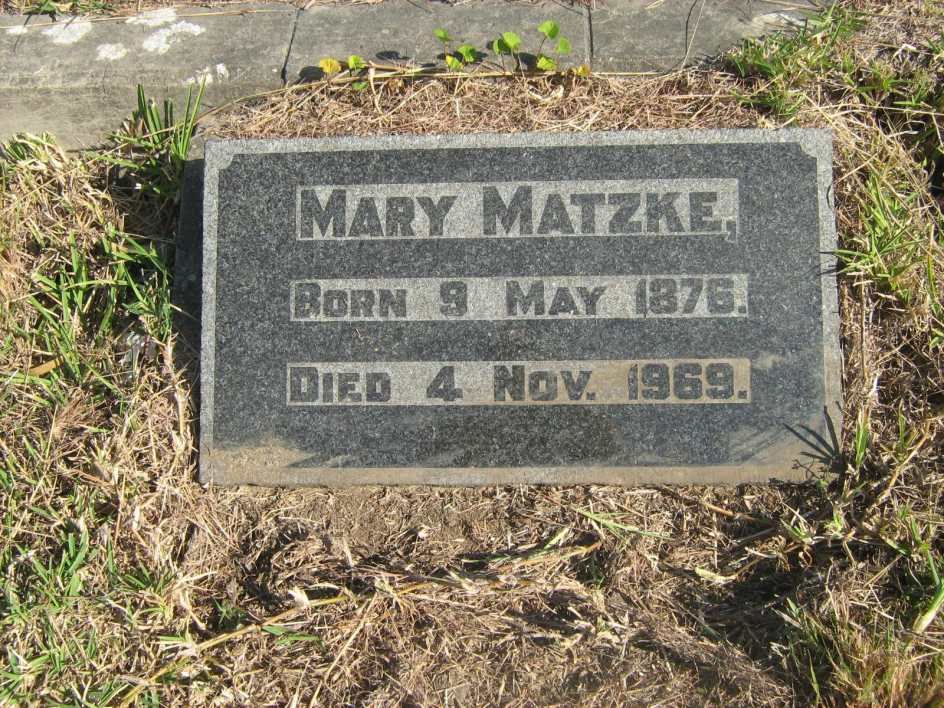 MATZKE Mary 1876-1969