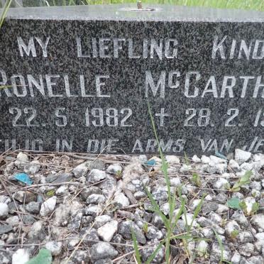 McCARTHY Ronelle 1982-1984