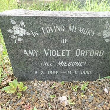 ORFORD Amy Violet nee MILSOME 1898-1980