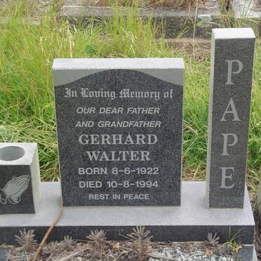 PAPE Gerhard Walter 1922-1994