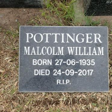 POTTINGER Malcolm William 1935-2017