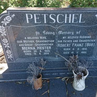 PETSCHEL Robert Franz 1916-1986 &amp; Merna Hester 1920-2014