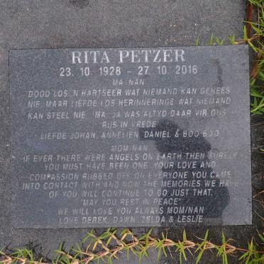PETZER Rita 1928-2016