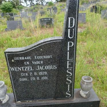PLESSIS Wentzel Jacobus, du 1928-1981