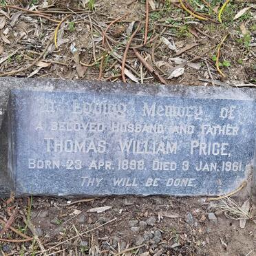 PRICE Thomas Williams 1898-1961