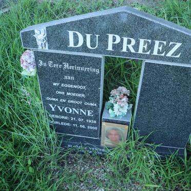 PREEZ Yvonne, du 1938-2008