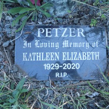 PETZER Kathleen Elizabeth 1929-2020