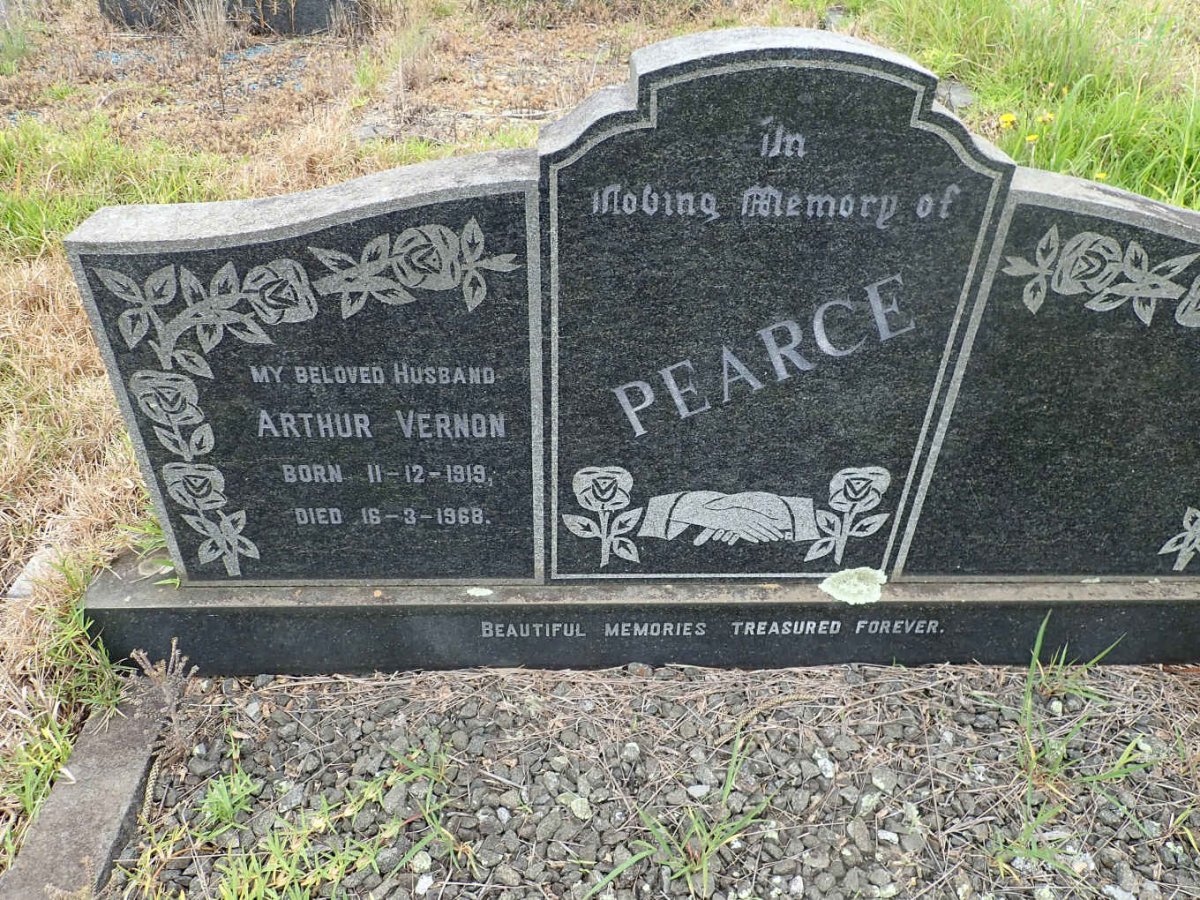 PEARCE Arthur Vernon 1919-1968