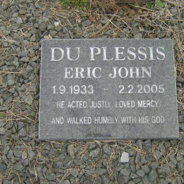PLESSIS Eric John, du 1933-2005