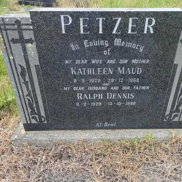 PETZER Ralph Dennis 1928-1996 &amp; Kathleen Maud 1929-1968