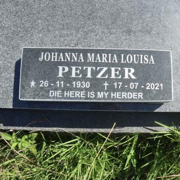 PETZER Johanna Maria Louisa 1930-2021