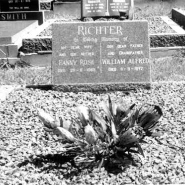 RICHTER William Alfred -1972 &amp; Fanny Rose -1968