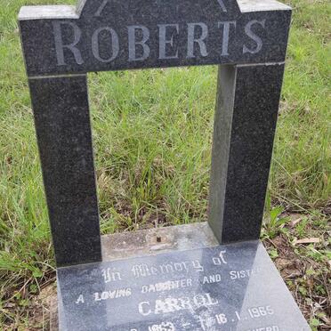 ROBERTS Carrol 1963-1965