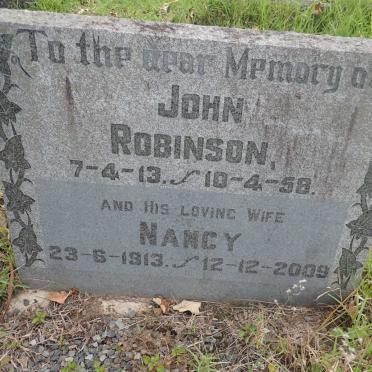ROBINSON John 1913-1958 &amp; Nancy 1913-2009
