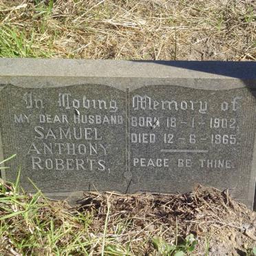 ROBERTS Samuel Anthony 1902-1965