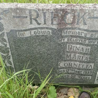 RIECK Dinah Maria Cornelia -1958