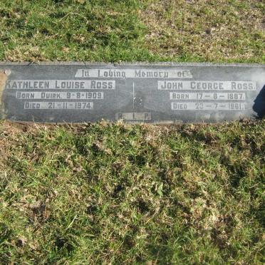 ROSS John George 1887-1961 &amp; Kathleen Louise QUIRK 1909-1974