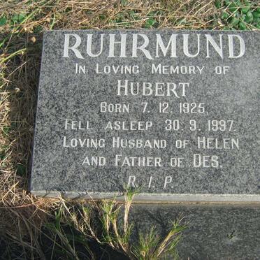 RUHRMUND Hubert 1925-1997