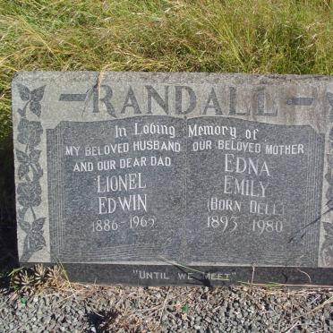 RANDALL Lionel Edwin 1886-1965 &amp; Edna Emily DELL 1893-1980