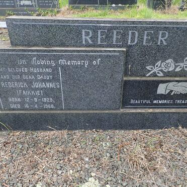 REEDER Frederick Johannes 1929-1968