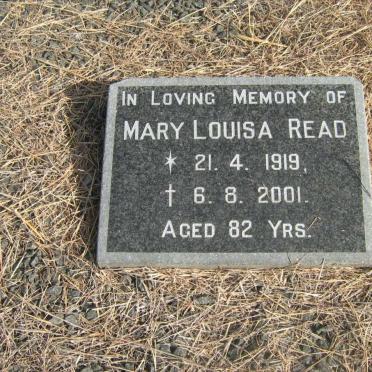 READ Mary Louisa 1919-2001