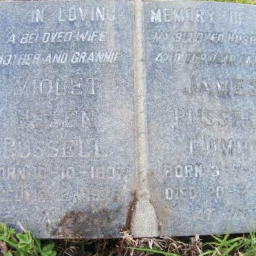 RUSSELL James 1906-1968 &amp; Violet Helen 1907-197?