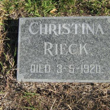 RIECK Christina -1920