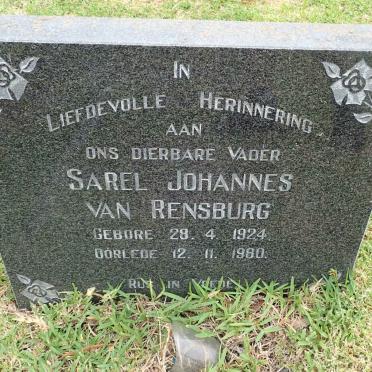RENSBURG Sarel Johannes, van 1924-1980