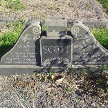 SCOTT Walter Thomas 1892-1963 &amp; Edna PERKS 1896-2000