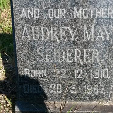 SEIDERER Arthur Charles Gibson 1912-1968  &amp;  Audrey May 1910-1967_02