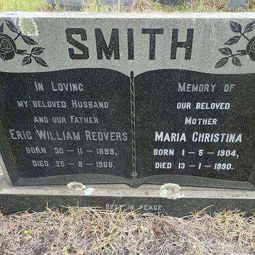 SMITH Eric William Redvers 1899-1968 &amp; Maria Christina 1904-1990