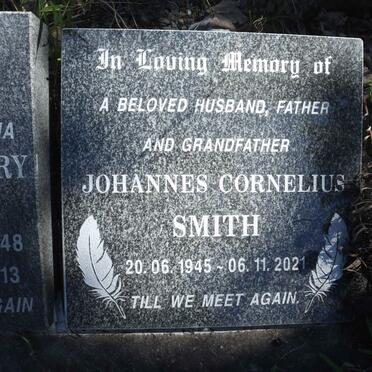 SMITH Johannes Cornelius 1945-2021 &amp; Matilda Mary 1948-2013