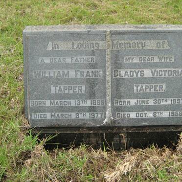 TAPPER William Frank 1895-1977 &amp; Gladys Victoria 1897-1958