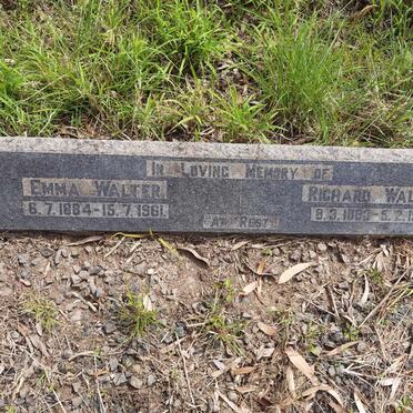 WALTER Richard 1883-1963 & Emma 1884-1961