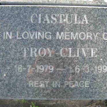 CIASTULA Troy Clive 1979-1999