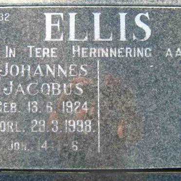 ELLIS Johannes Jacobus 1924-1998