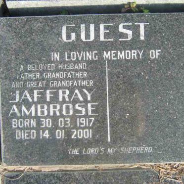 GUEST Jaffray Ambrose 1917-2001