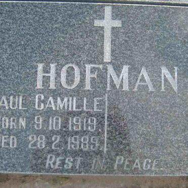 HOFMAN Paul Camille 1919-1989