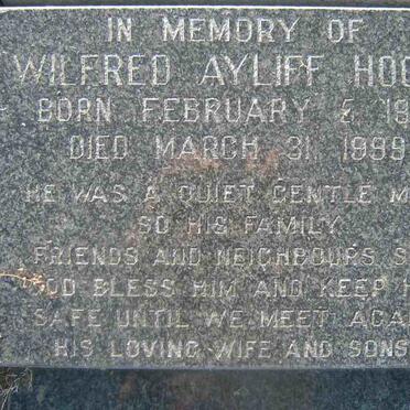 HOOLE Wilfred Ayliff 1915-1999
