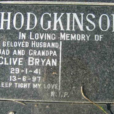 HODGKINSON Clive Bryan 1941-1997